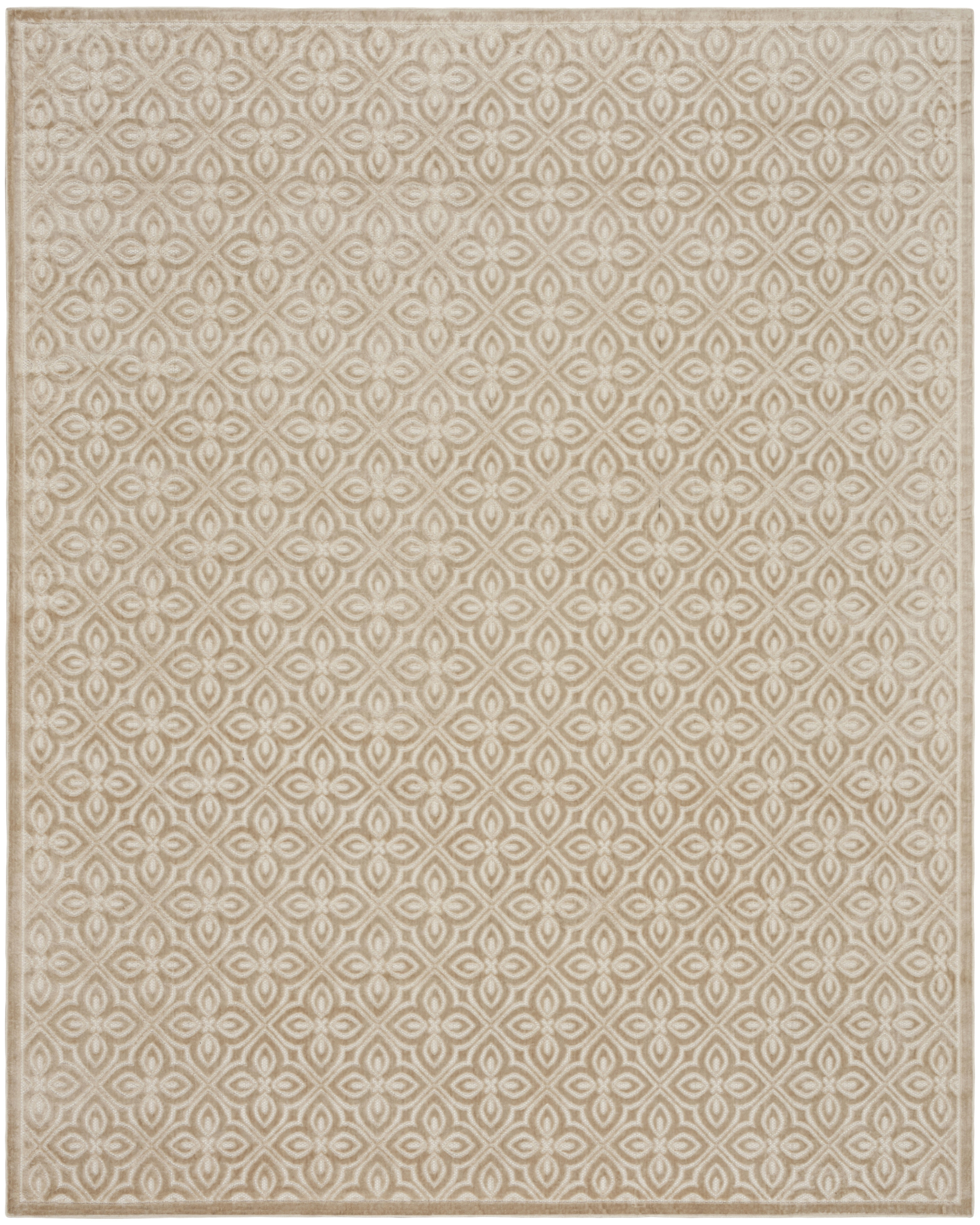 Nourison Washable Charm 8' x 10' Beige Ivory Contemporary Indoor Rug
