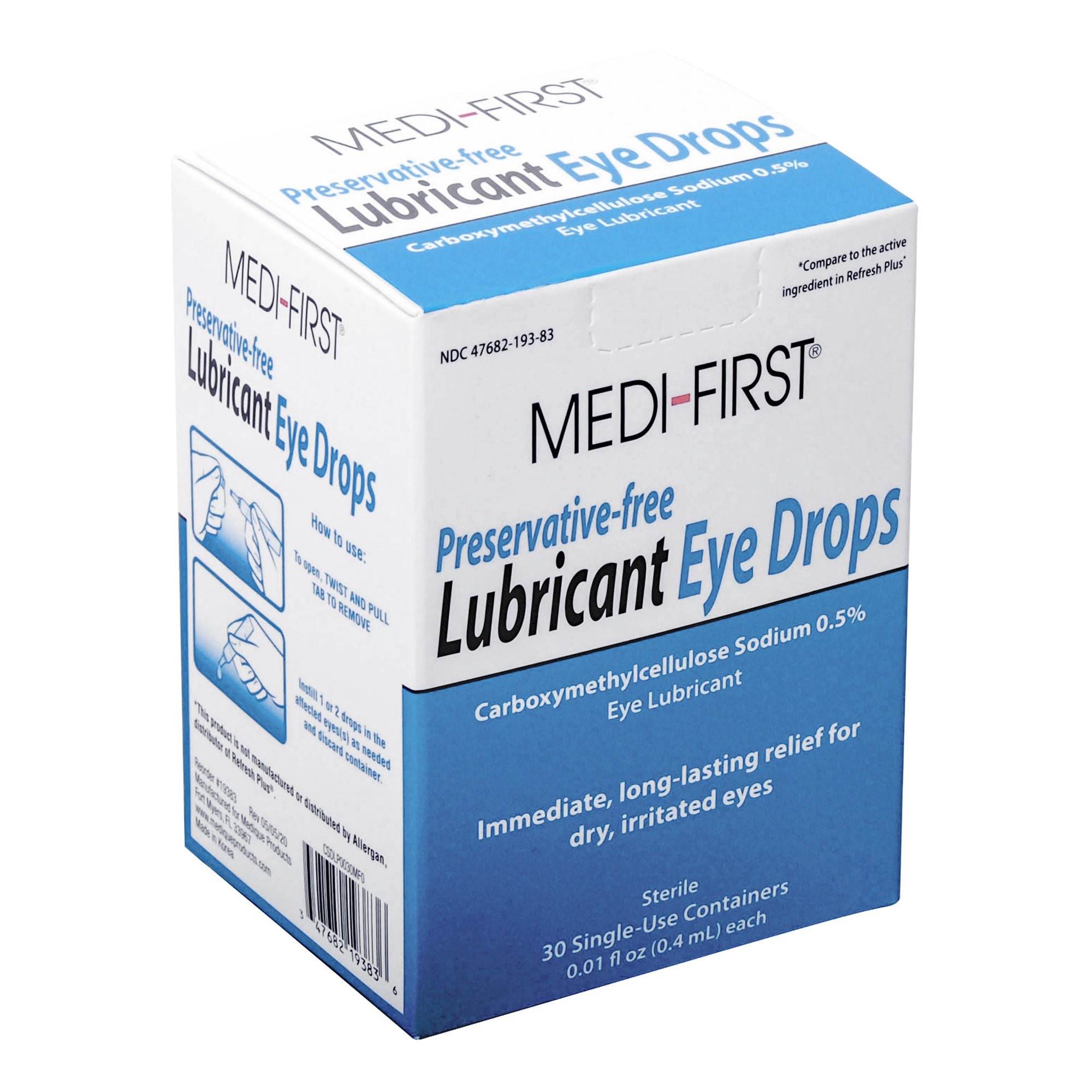 Medi-First® Carboxymethylcellulose Sodium Eye Lubricant
