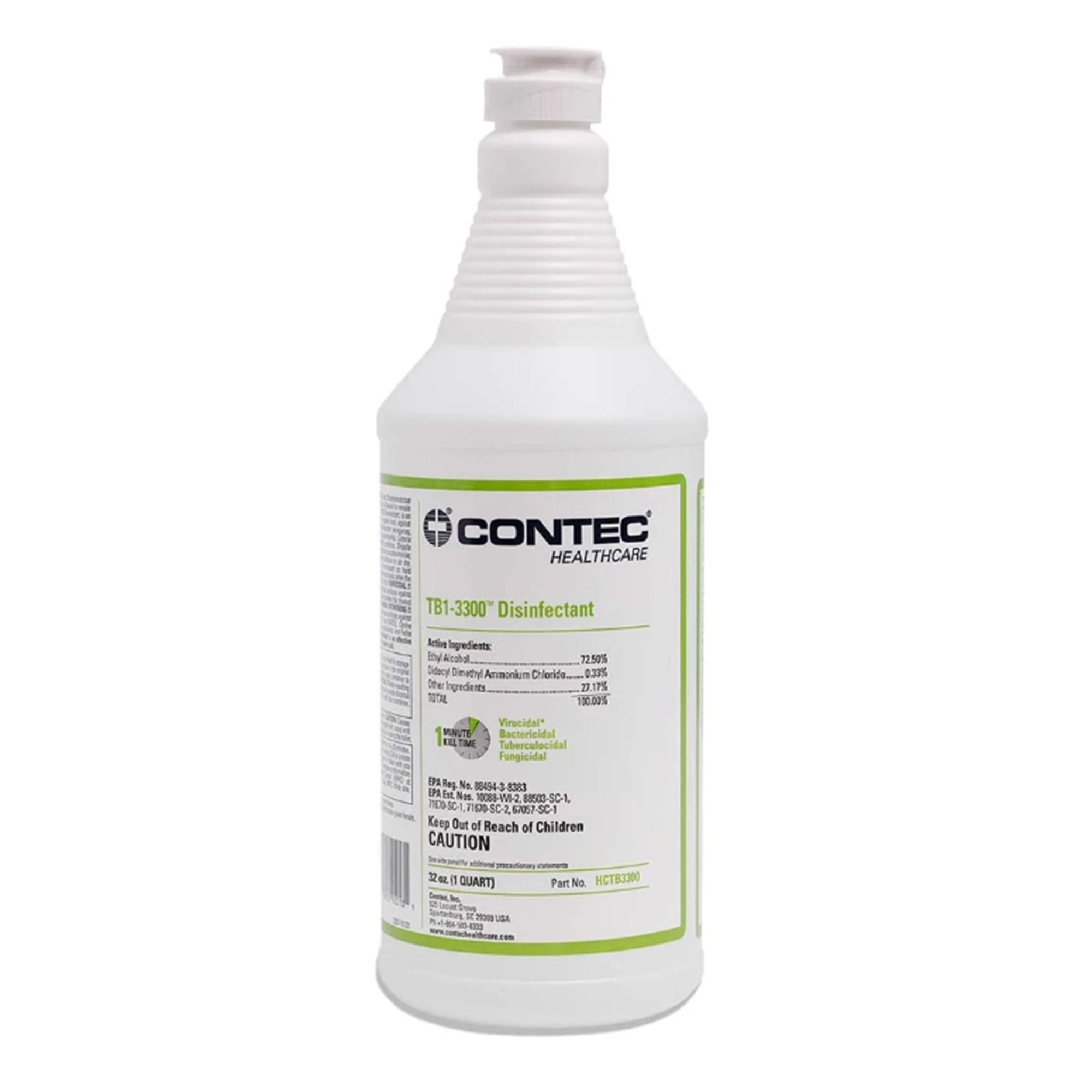 Contec® Healthcare TB1-3300™ Surface Disinfectant Cleaner, 32 oz.