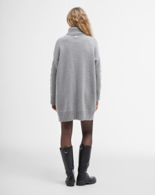 Beatrix Cable-Knit Mini Dress Grey Marl