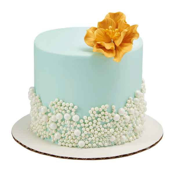 Gold Ruffle Flower Gum Paste Flowers