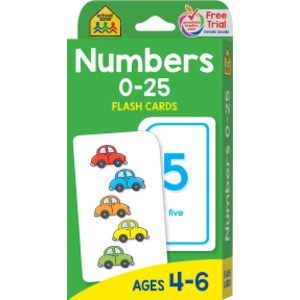 Numbers 0-25 Flash Cards