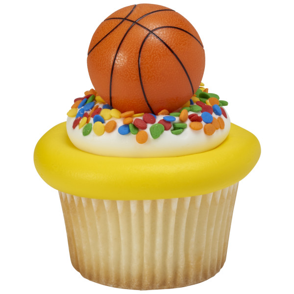 3D Basketball Cupcake Rings