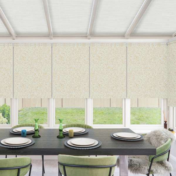 Juliet Blackout Apricot Roller Blind