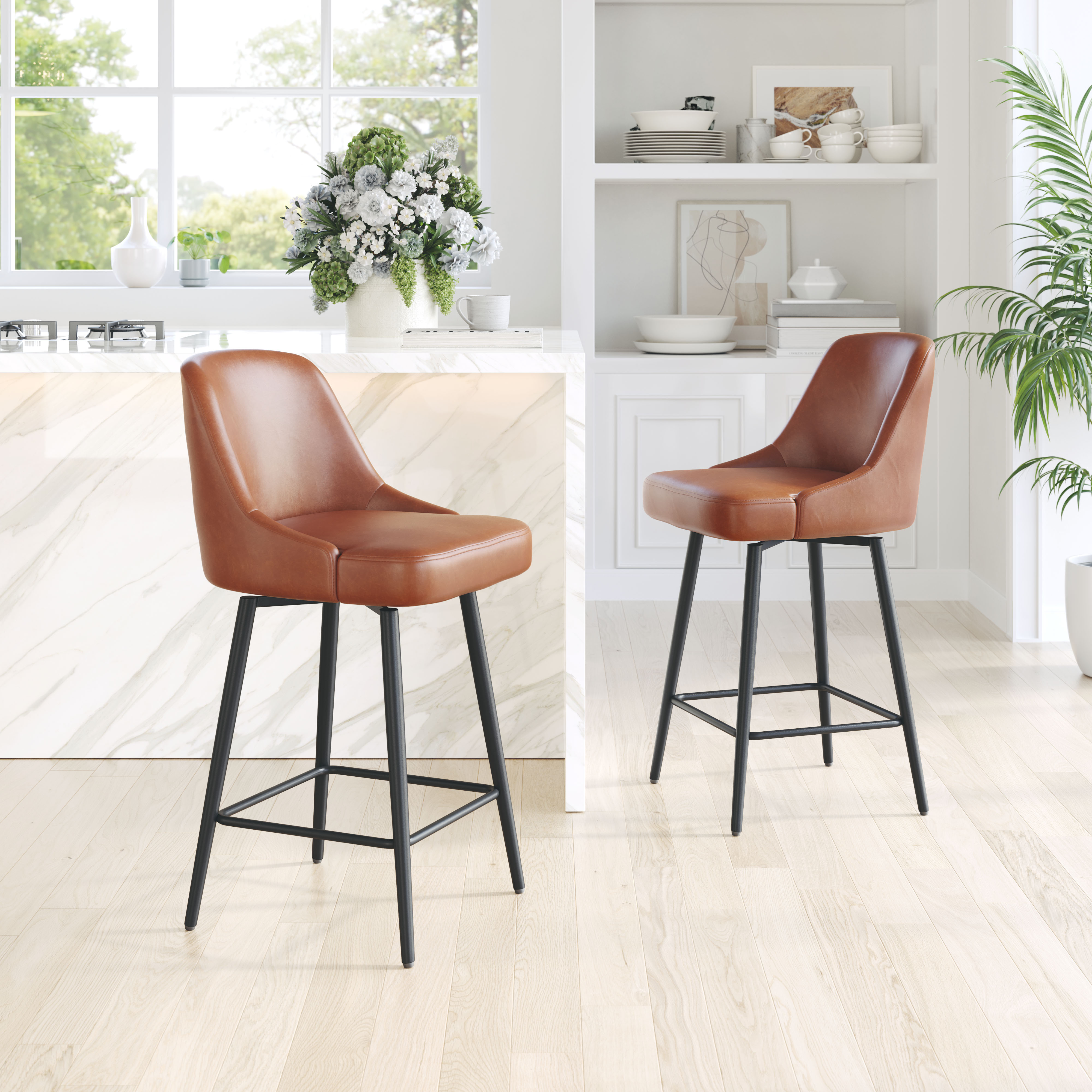 Keppel Swivel Counter Stool Brown product image