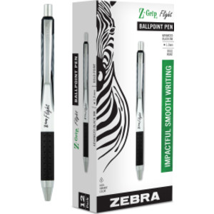 Z-Grip&reg; Flight Retractable Ballpoint Pens, Black, Dozen