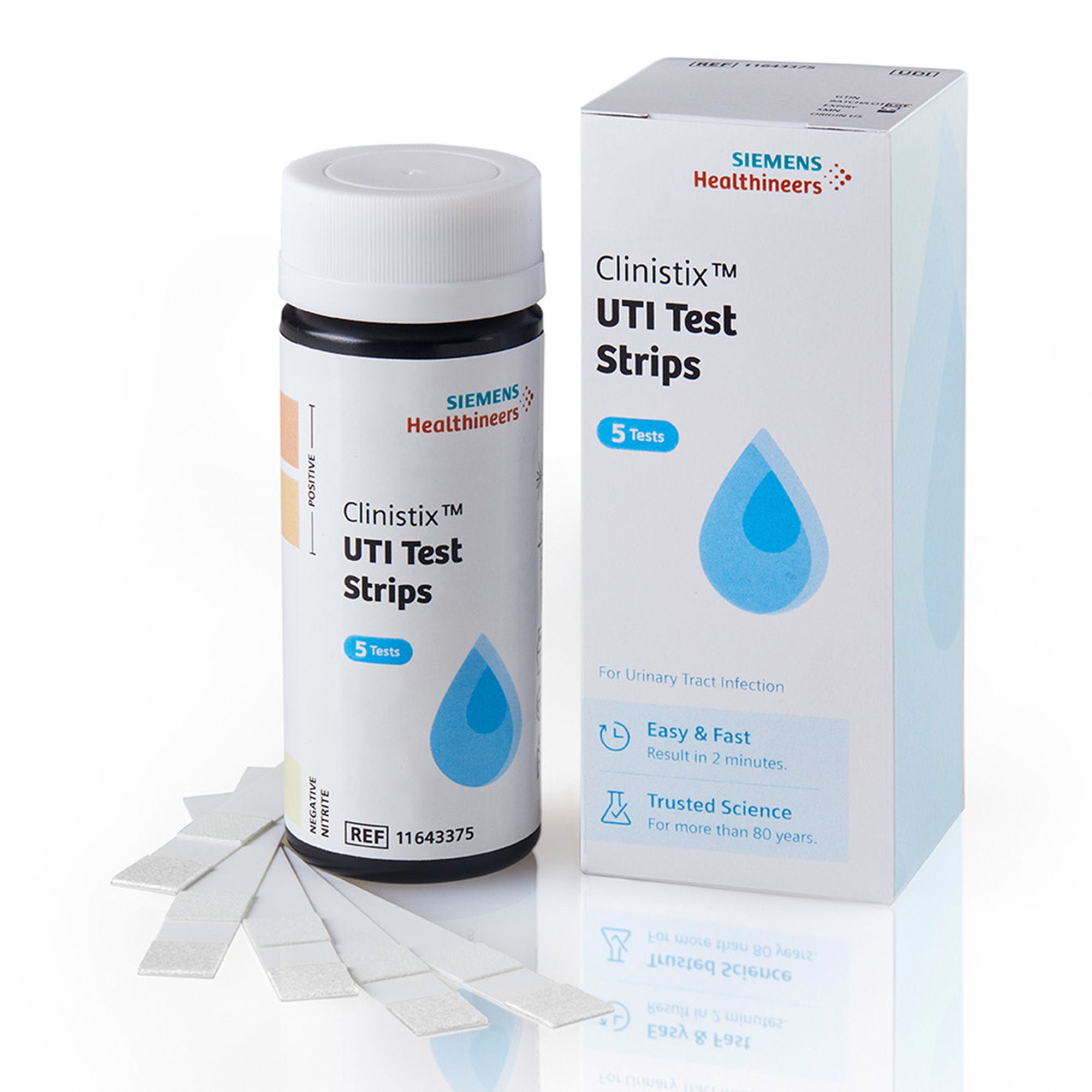 Clinistix UTI Urine Test Strips - Easy-to-Use, Fast Results, 5 Tests