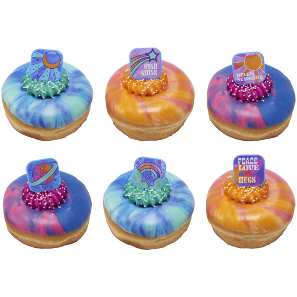 Peace, Love & Hugs-Assortment Cupcake Rings