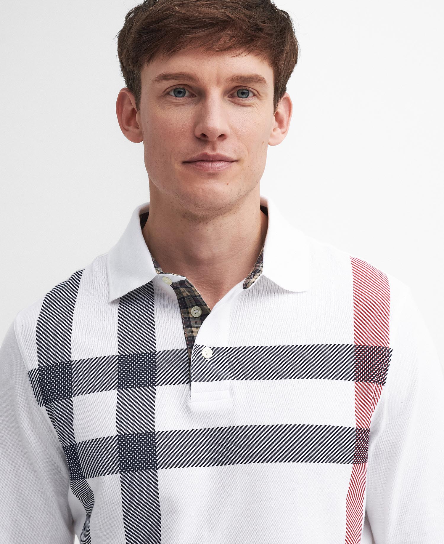 Blaine Tartan Long-Sleeved Polo Shirt image number 3