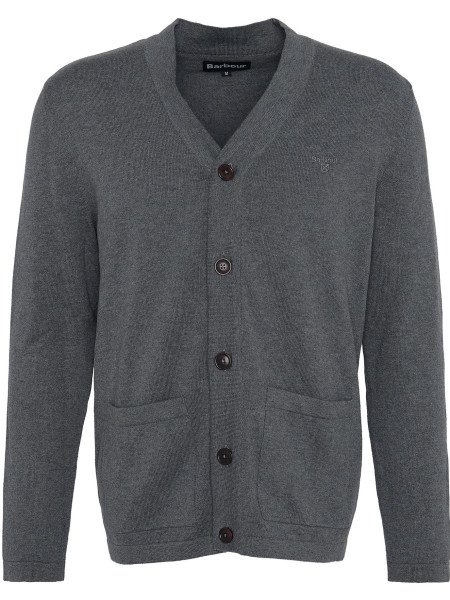 Cardigan con scollo a V in cotone Pima Cardigan con scollo a V in cotone Pima