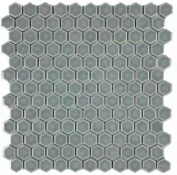 Hexes And O’S Green 1″ Hexagon Mosaic Gloss Hexes And O’S Green 1″ Hexagon Mosaic Gloss