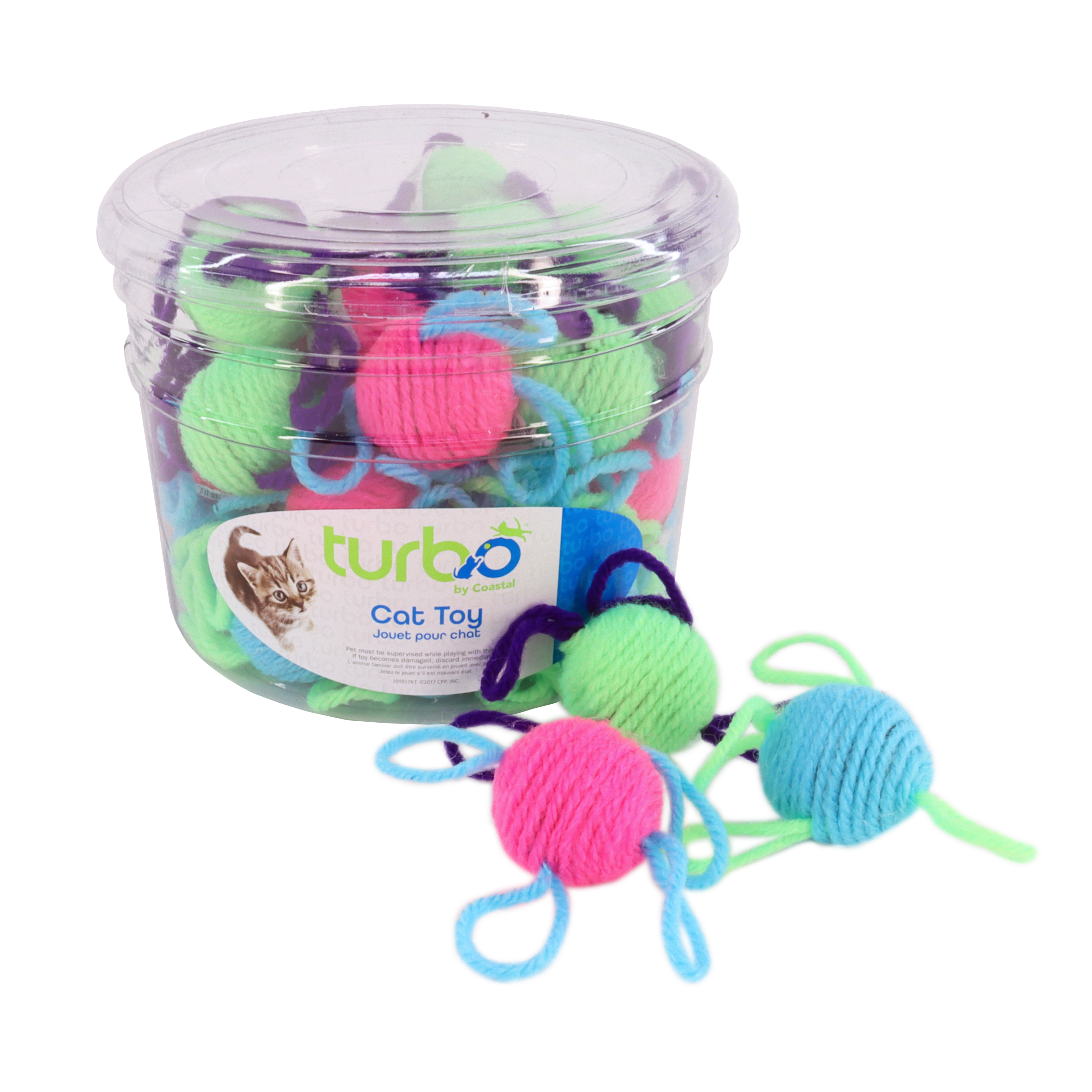 Turbo® Wool Balls Bulk Cat Toy Bin