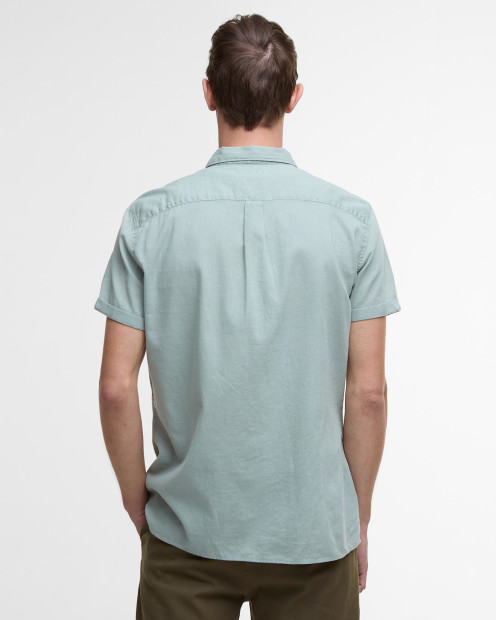 Garment Dyed Nelson Short-Sleeved Shirt Pale Apple
