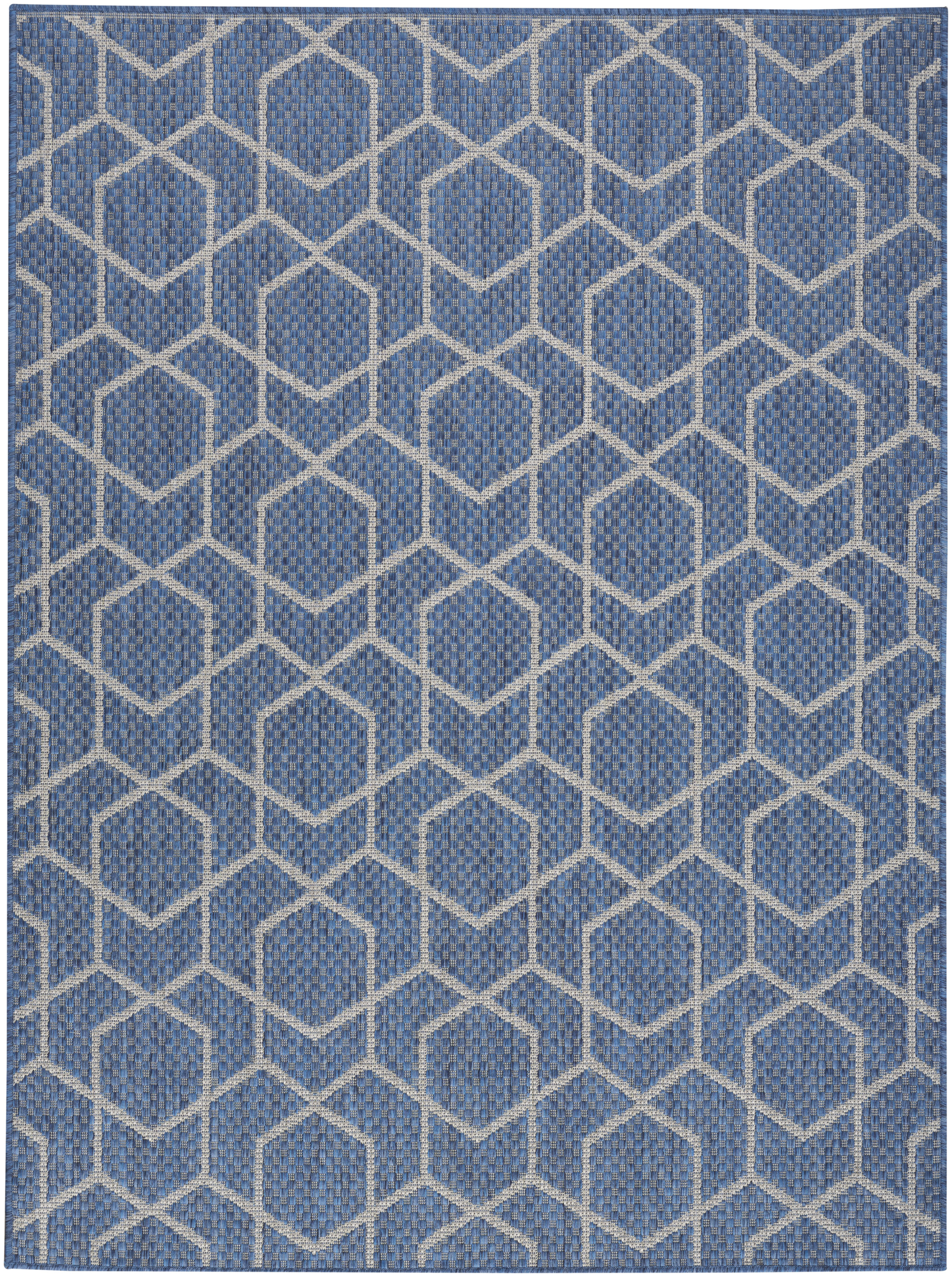 Nourison Horizon Indoor/Outdoor 4' x 6' Denim Modern Rug