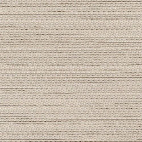 Beige woven fabric panel (roller-blind style) with tight horizontal weave; fully lowered, covering the surface; close-up indoor view with even, diffused lighting.