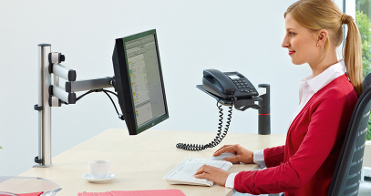 Adjust to your personal ergonomic profile to prevent neck, back and eye strain.