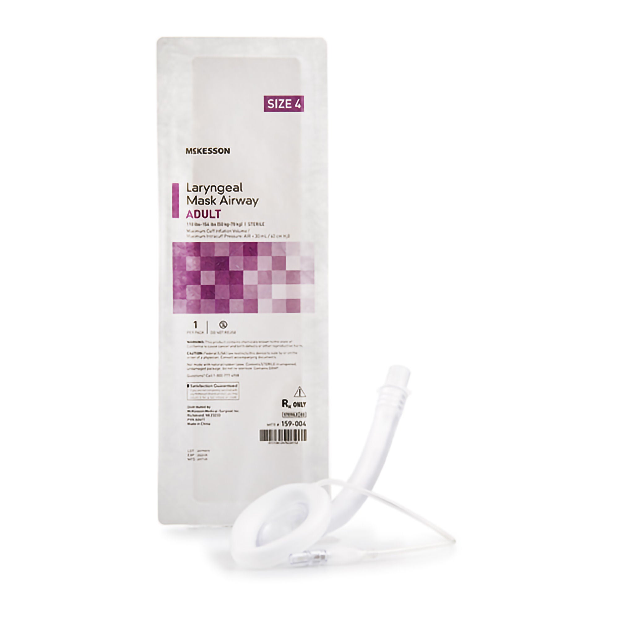 McKesson Laryngeal Mask Airway Adult 110-154lbs Sterile 159-004