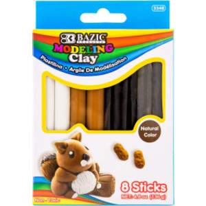 Modeling Clay Sticks, 4.8 oz (136g), 4 Natural/Earth Colors