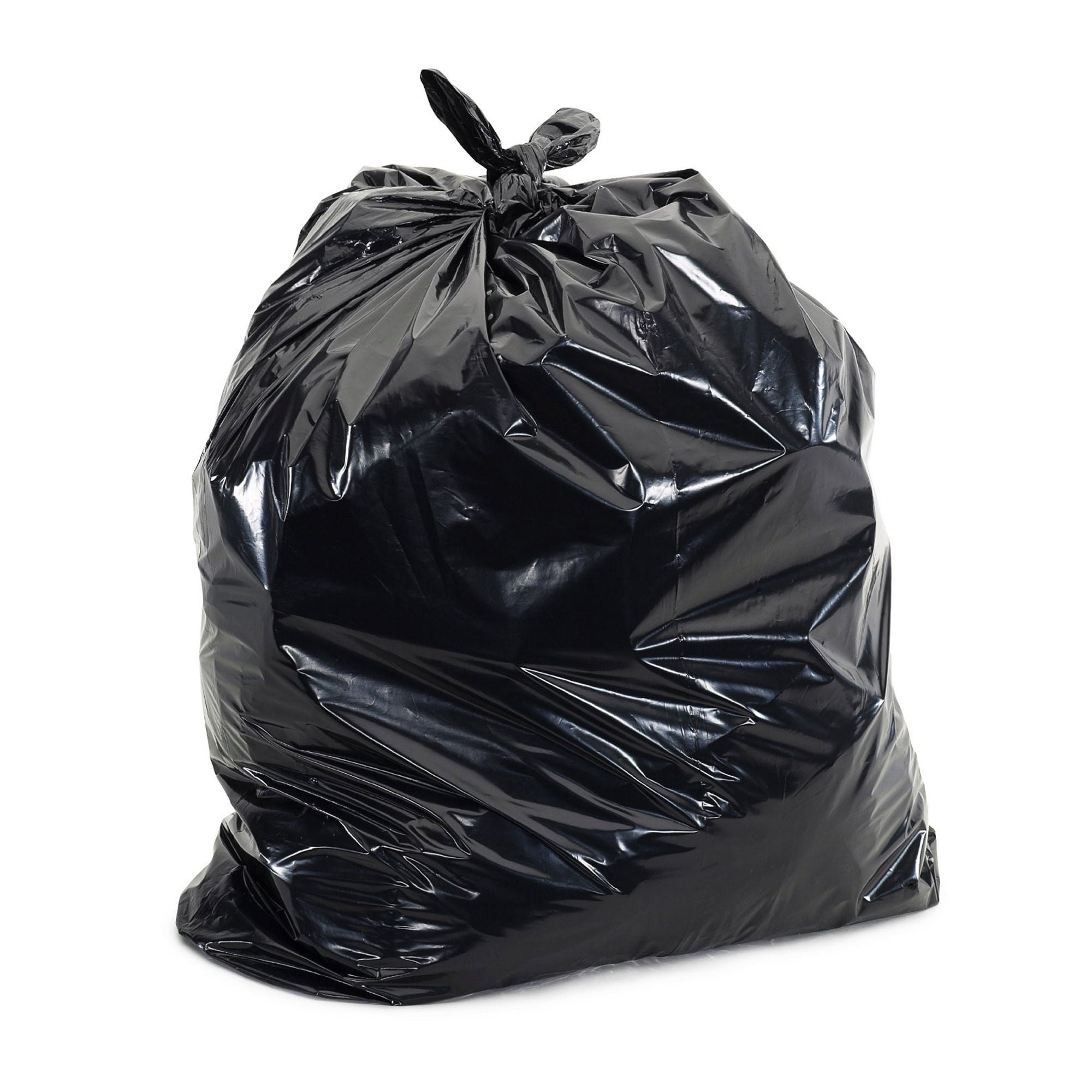 Colonial Bag Extra Heavy Duty Trash Bag, Black, 33-gallon Capacity