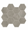 Luxury Amani Grey 3×3 Hexagon Mosaic Polished rectified