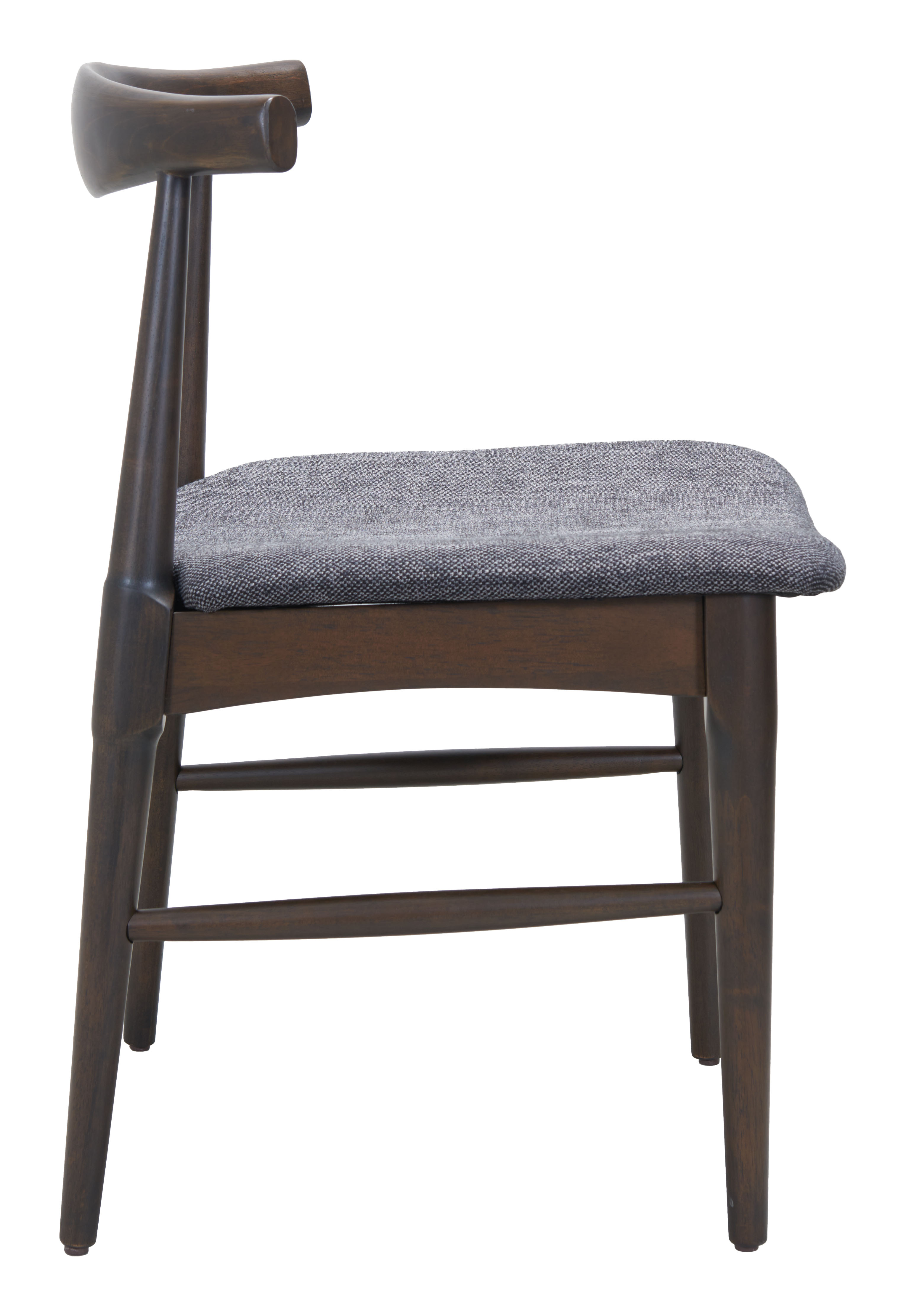 Tuzka Dining Chair (Set of 2) Gray & Espresso product image