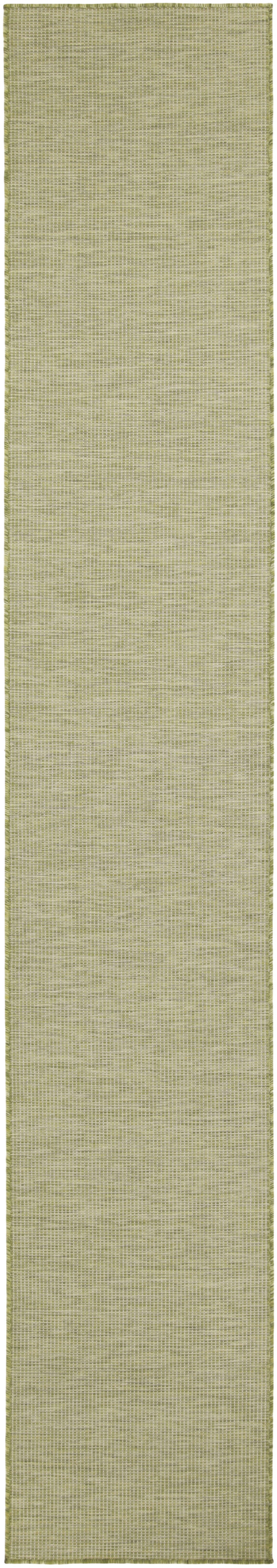 Nourison Positano 2'2" x 12' Green Modern Rug