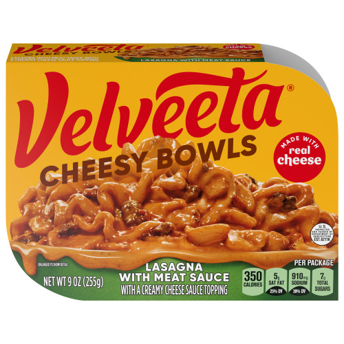 Velveeta Cheesy Bowls Lasagna with Meat Sauce