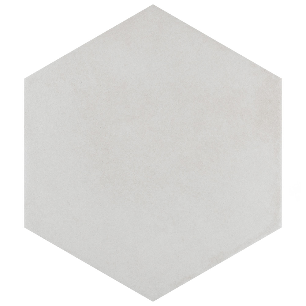 Matter Hex Bone 7-7/8 in. x 9 in. Porcelain Floor and Wall Tile