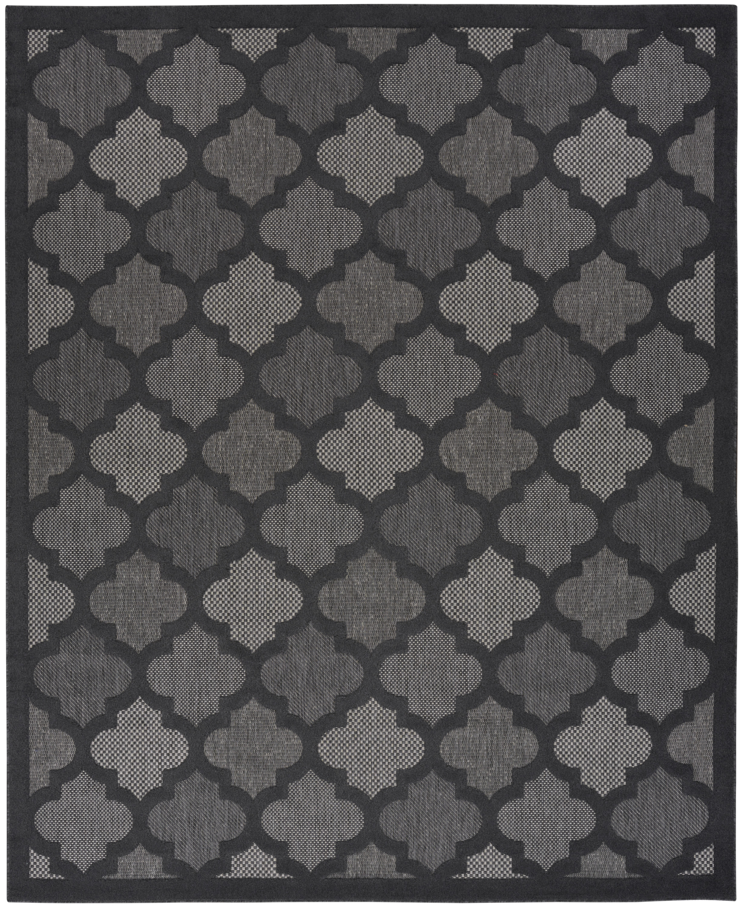 Nourison Easy Care 12' x 15' Charcoal Black Modern Rug