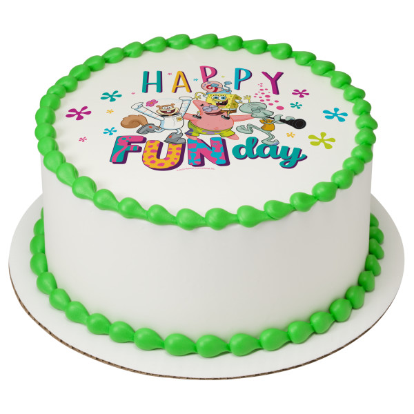 SpongeBob SquarePants Happy Funday! PhotoCake® Edible Image®
