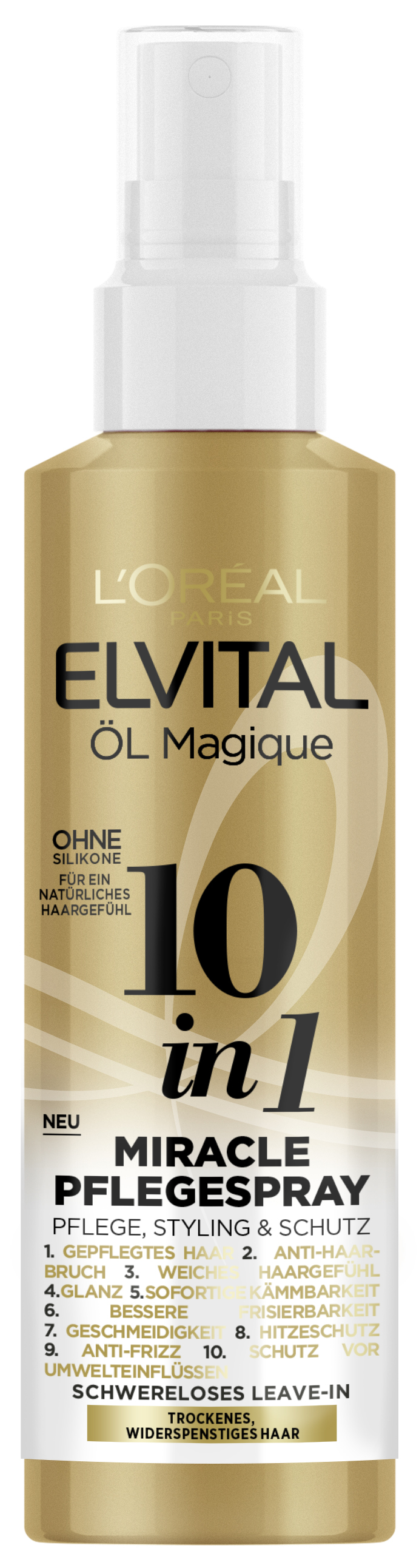Spray curativo 10 in 1 Elvital Oil Magique, 150 ml