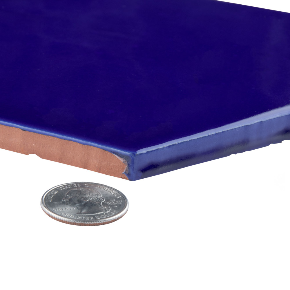 Viva Hex Azul 5-7/8 in. x 6-3/4 in. Ceramic Wall Tile