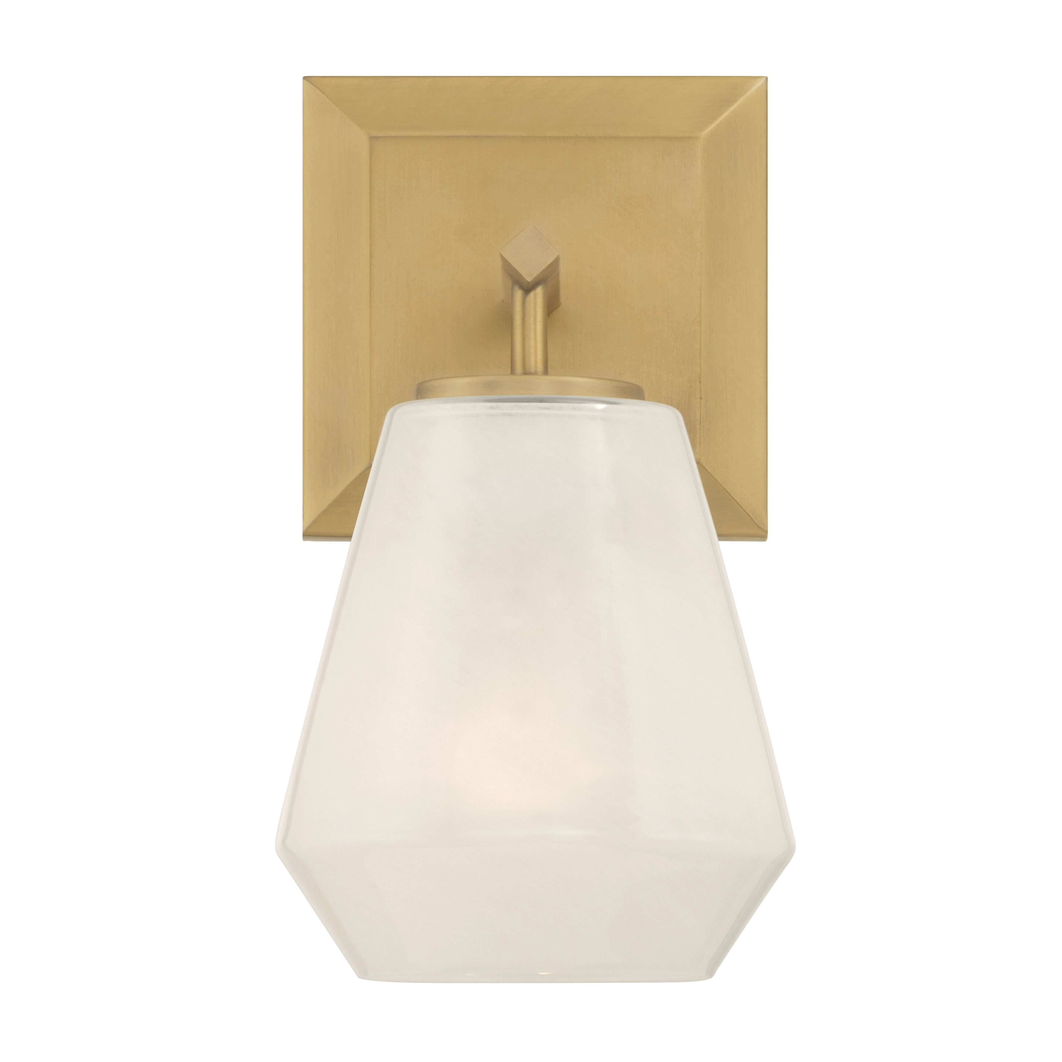 1-Light Bath Sconce - Legacy Brass with Alabaster Glass - alternate view