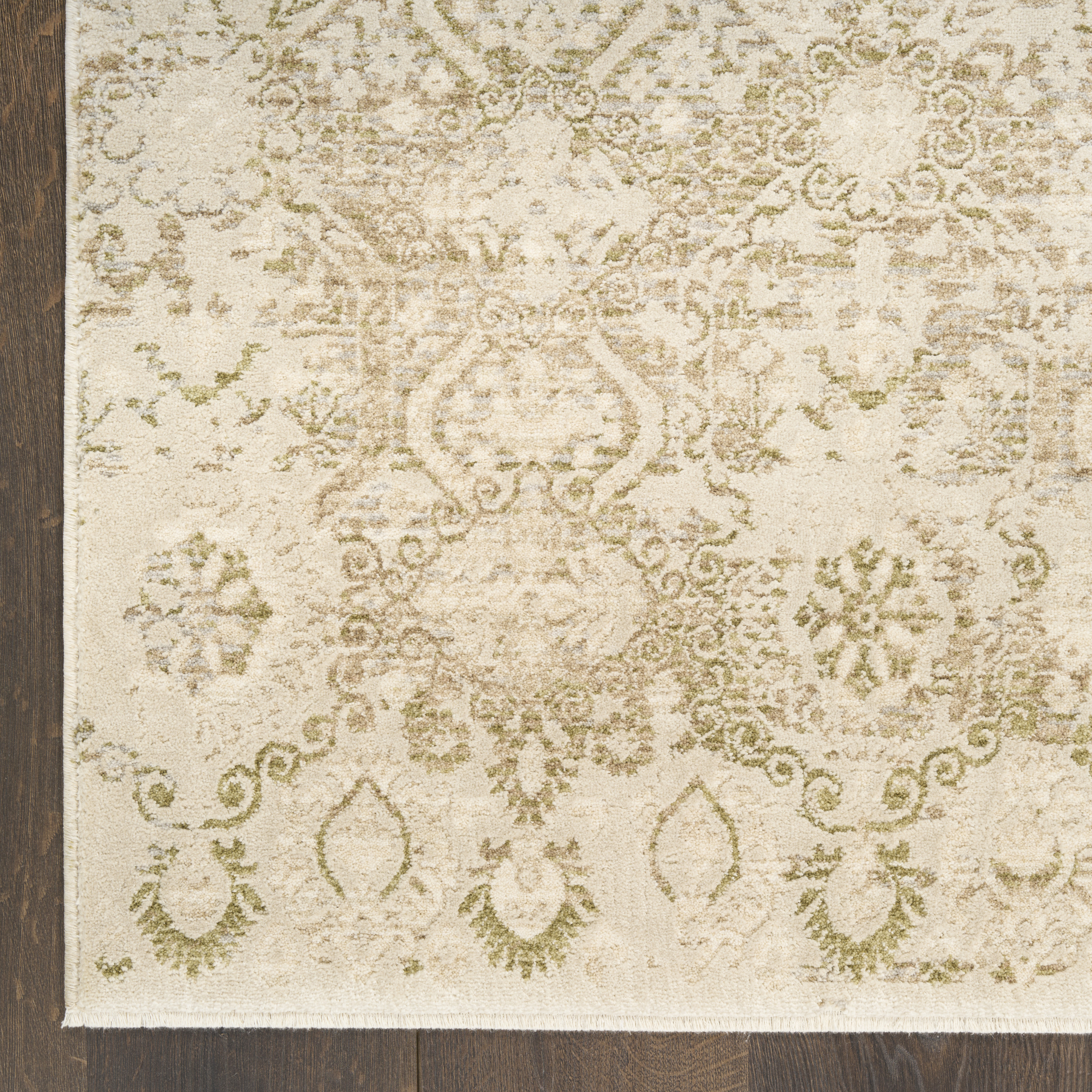 Nourison Sultana 7'10" x 10'2" Beige Green Vintage Indoor Rug