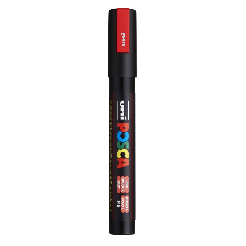 PC-5M Paint Markers, Medium Bullet Tip (1.8-2.5 mm), Fluorescent Red