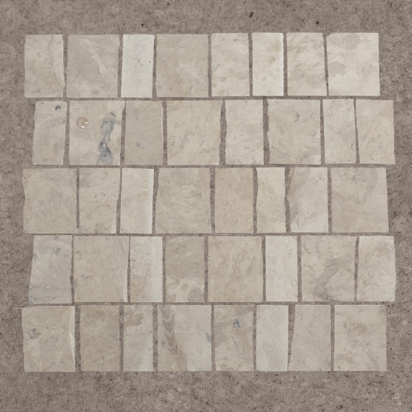 lapidary | rough cut mosaic sheet | alpaca grey (standard joint) 