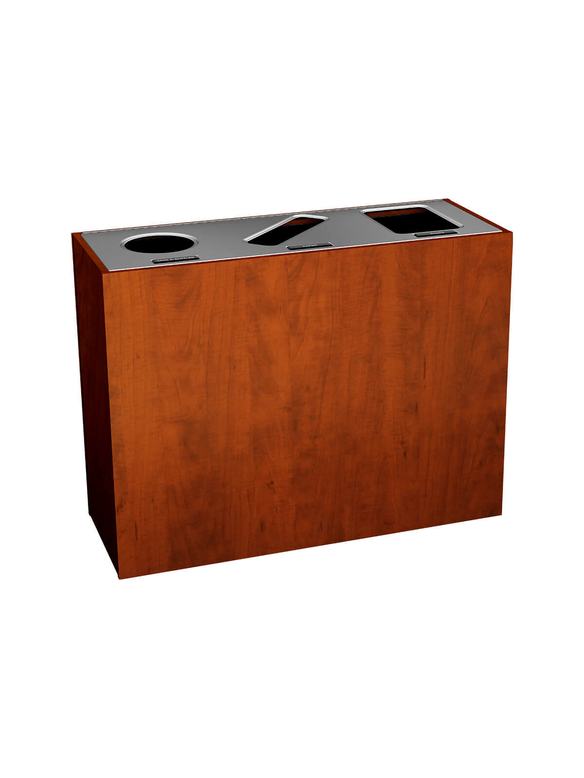 Busch Systems Aristata Series triple in midsummer flame with circle slot and full openings and lid labels