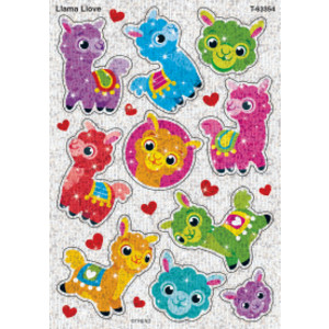 Llama Llove Sparkle Stickers&reg;, 20 Count