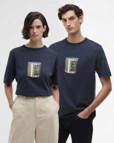 Paul Smith loves Barbour Wax Can Graphic T-Shirt Champion Blue