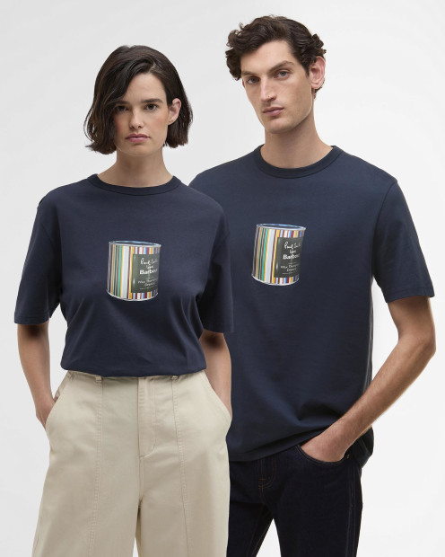 Paul Smith loves Barbour Wax Can Graphic T-Shirt Champion Blue