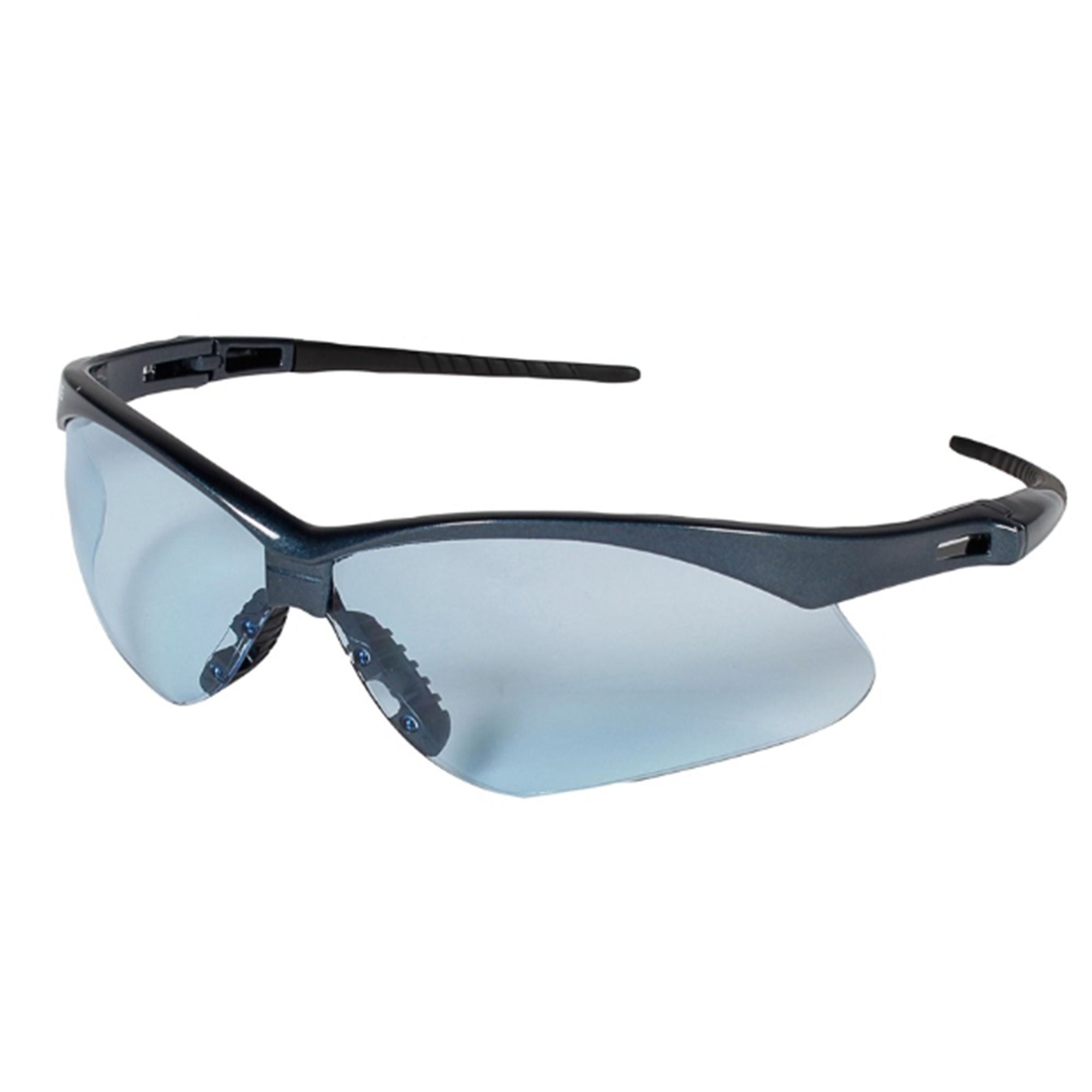 Safety Glasses KleenGuard™ Nemesis™ Wraparound Anti-fog / Anti-scratch Coating Clear Tint Polycarbonate Lens Black Frame Over Ear One Size Fits Most