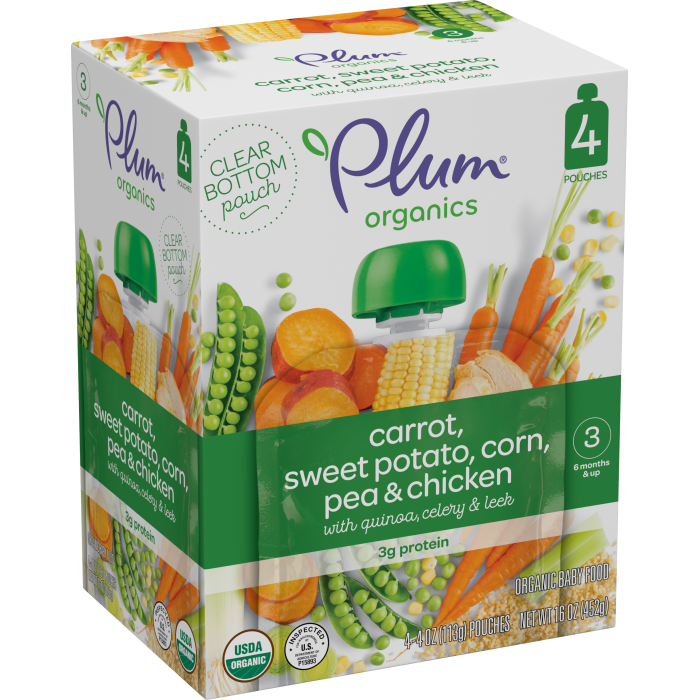 Carrot, Sweet Potato, Corn, Pea & Chicken ( Pack of 4)
