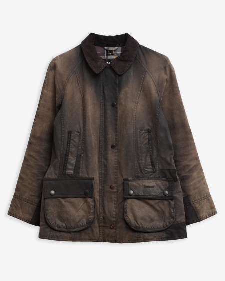 Barbour Re-Loved Beadnell Waxed Jacket - Size 12