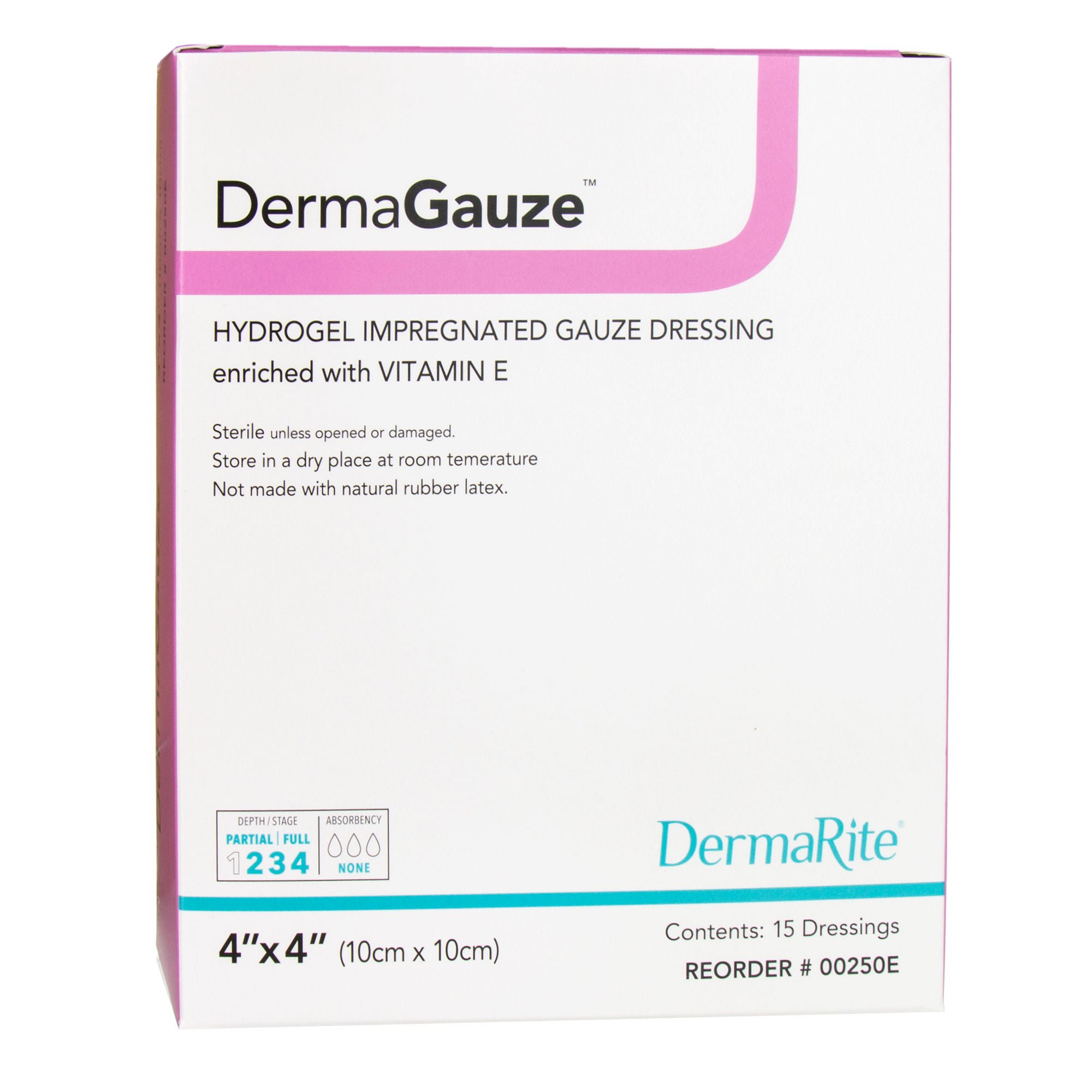 DermaGauze® Impregnated Dressing, 4 x 4 Inch