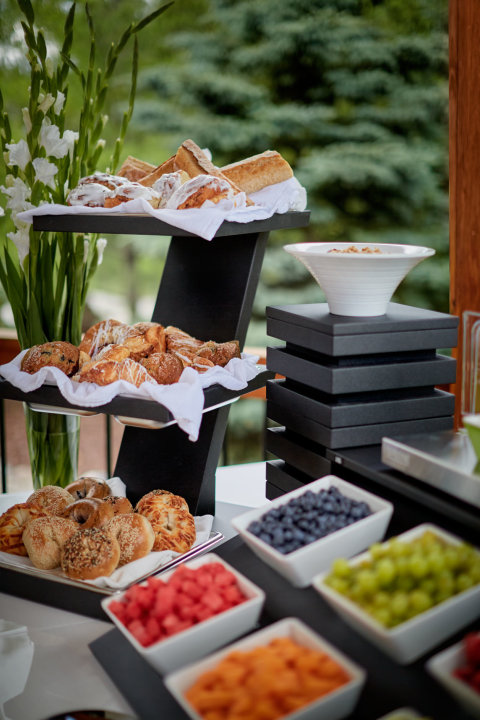 Cubic Accessories - Tiered Wood Stand For Three 2/3 Size Pans  (Order Separately)