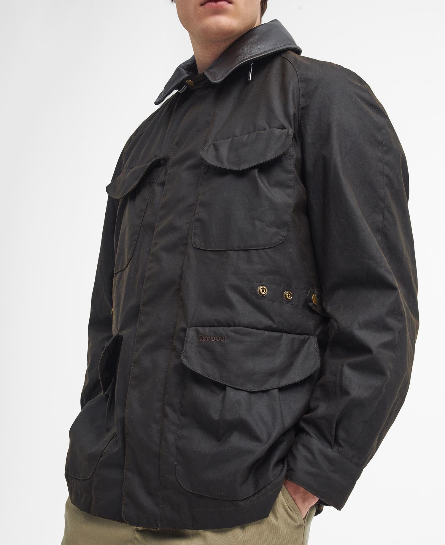 Barbour x TO KI TO Horse Riding Waxed Jacket image number 8