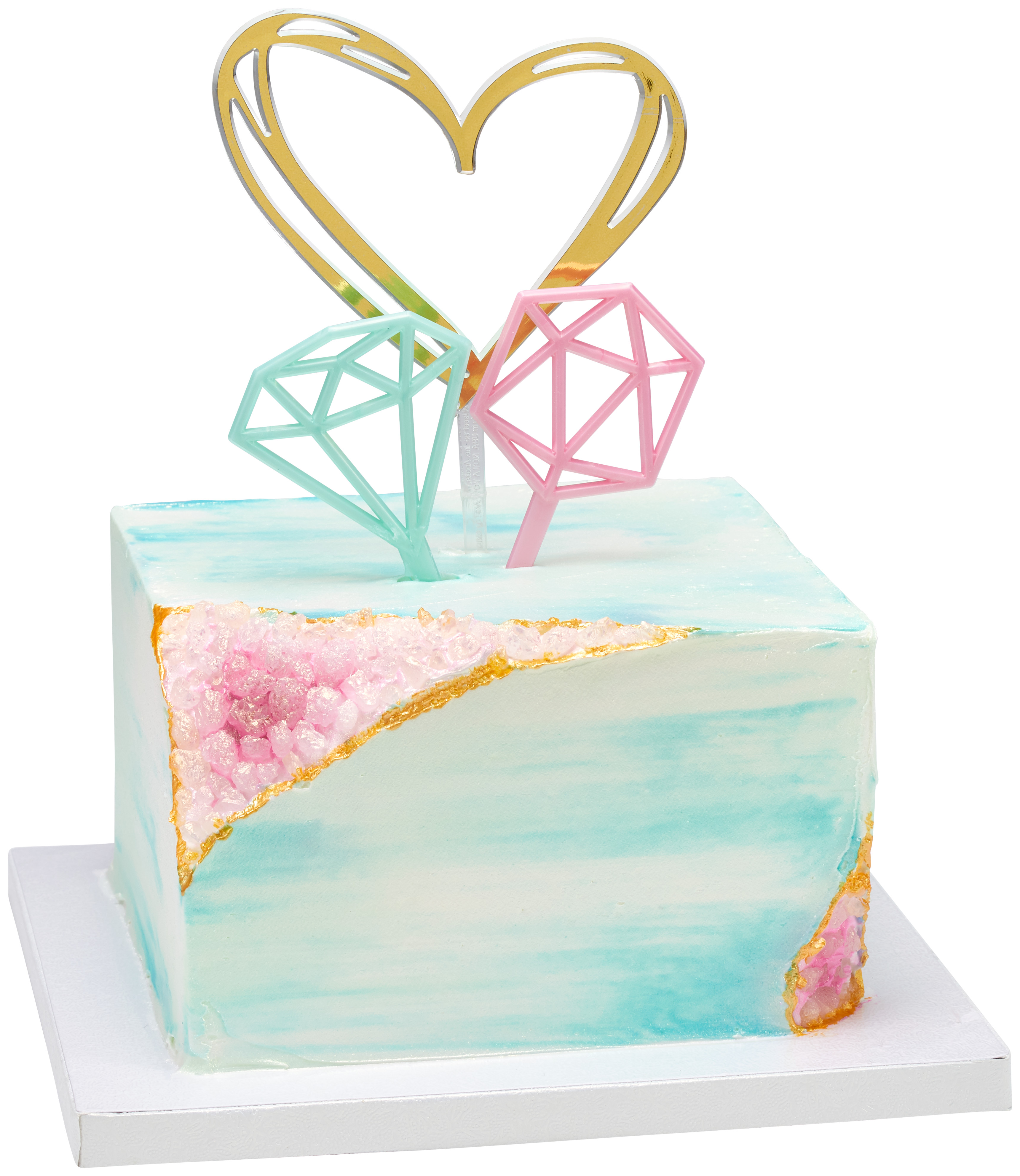 Gold Hearts Cake Kit DecoPac Gold Hearts Cake Kit DecoPac