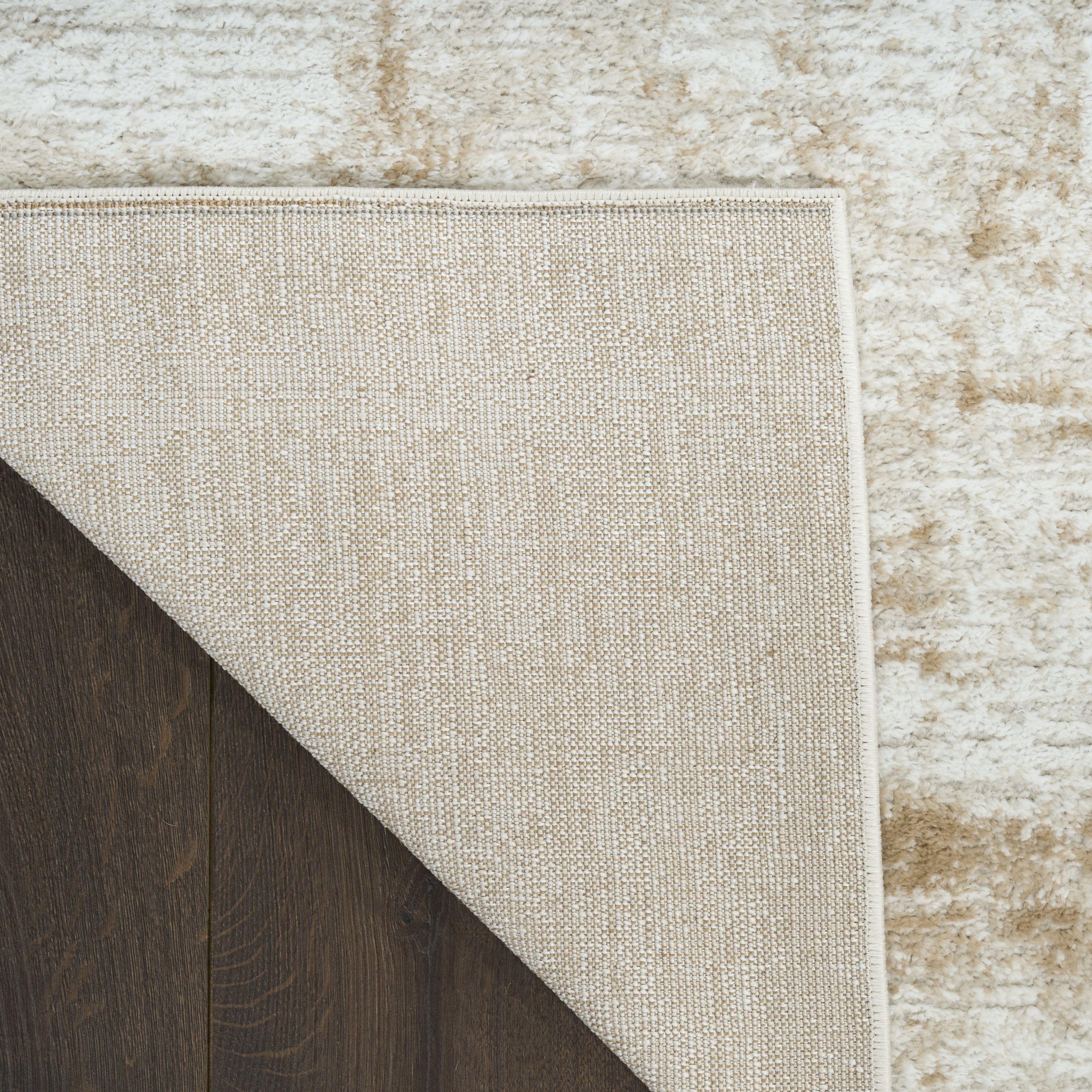 Nourison Dekor 4' x 6' Ivory Beige Modern Indoor Rug