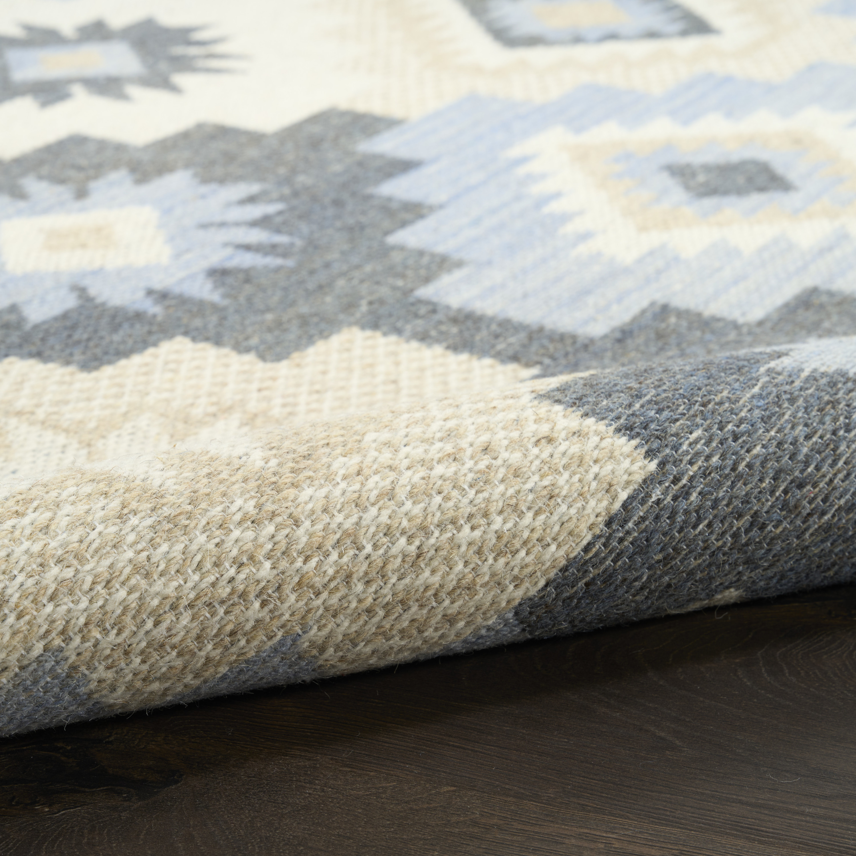 Nourison Copenhagen 5' x 7' Ivory Navy Modern Indoor Rug