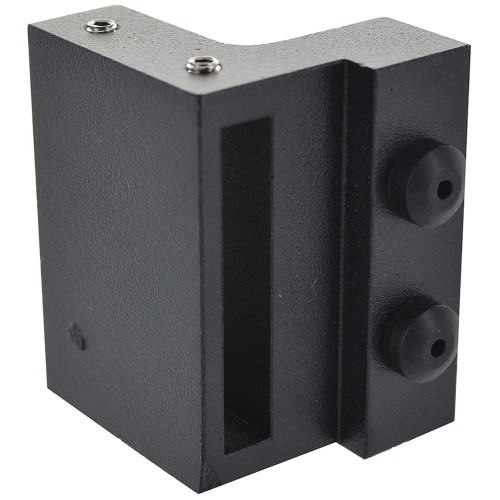 Black Decorative Side Mount Sliding Barn Door Hardware Kit